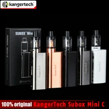 Оригинал Kangertech subox мини c starter kit 50 Вт KBOX поле mod VAPE protank 5 распылитель ssocc испаритель e электронная сигарета