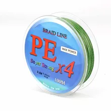 2016 New Super Strong PE Braided Fishing Line Carp Fishing Rope Wire 100m 4 Stands 10LB-80LB
