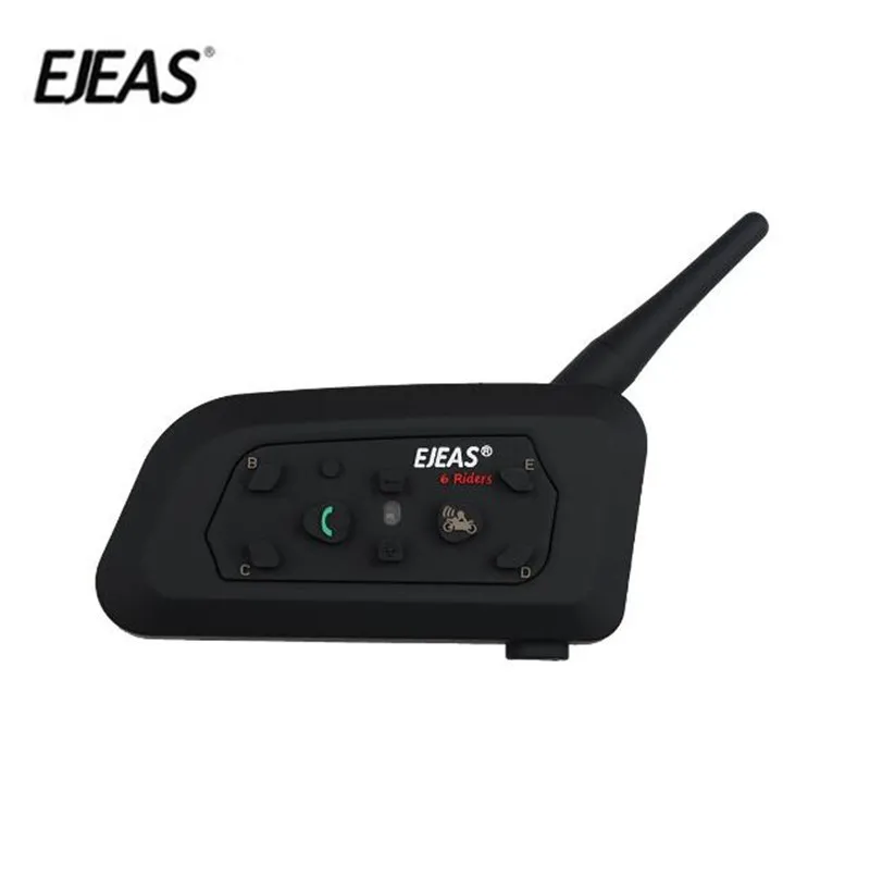 

EJEAS V6 Pro Bluetooth Motorcycle Communicator Helmet Intercom 850mAh Moto Headset With Mic 1200m Interphone For 6 Riders