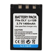 1 pc 1400 mAh Li-12B LI 12B Bateria Digital para OLYMPUS u300 u400 C70 C7000 C765 C760 C770 u410 u500 u600 u800 u810 u1000 bateria