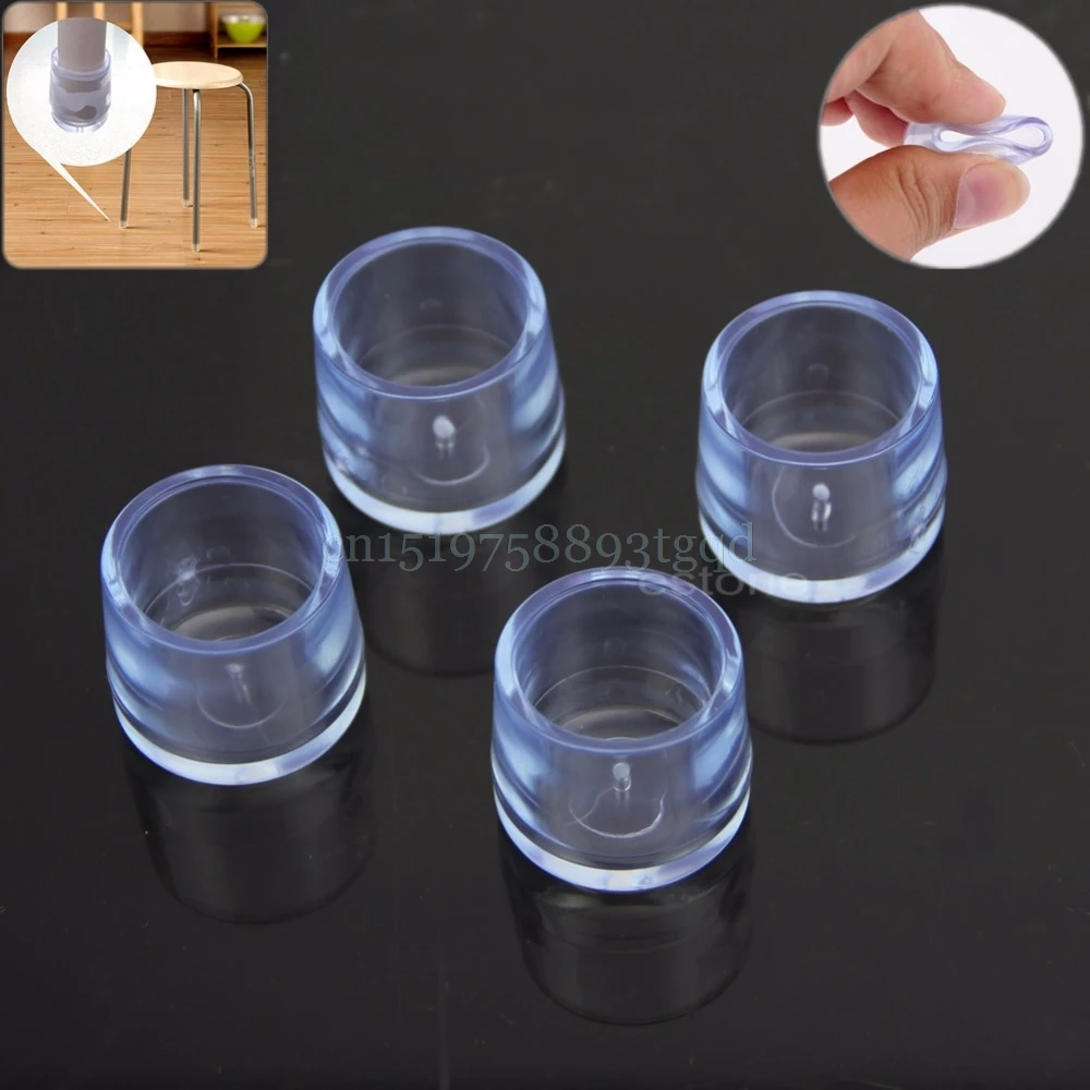 Rubber Furniture Table Chair Leg Floor Feet Cap Cover Protectors Round 4Pcs | Автомобили и мотоциклы