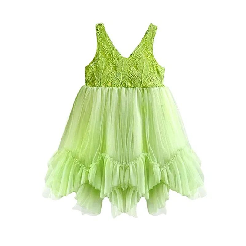 Одежда для детей; кружевное платье для девочек; зеленое детское кружевное фатиновое платье; платья для маленьких принцесс; летняя повседневная одежда для малышей; платья; распродажа
