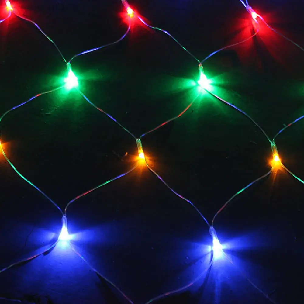 

Multiple Color 2X2M 204 LED Christmas Light Net RGB lighting Xmas Tree Decor Outdoor Party LED Light Net String Lamp EU Plug
