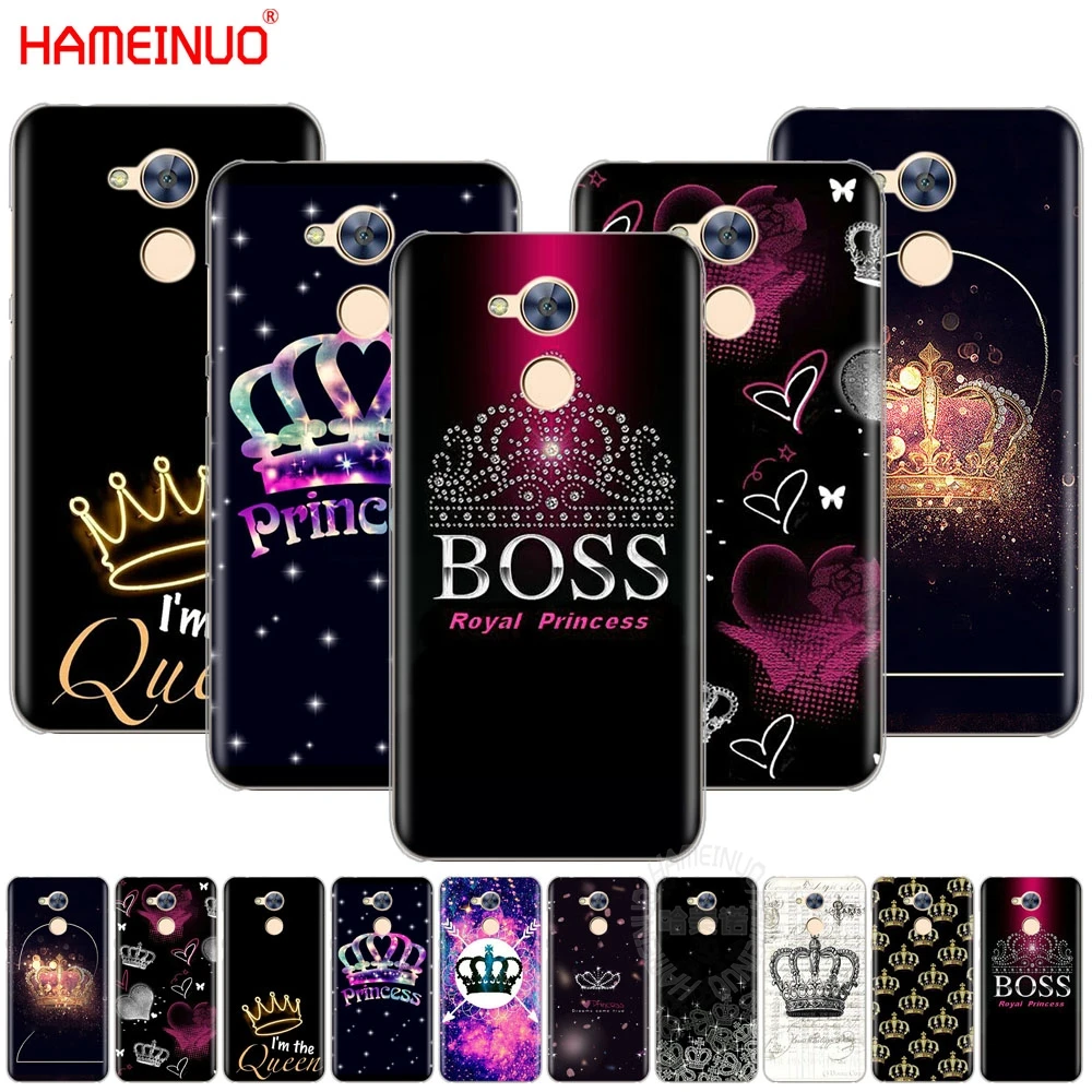 HAMEINUO Модный чехол с коронами для Huawei Honor V10 4A 5A 6A 6C 6X 7X 8 9 NOVA 2 2S PLUS LITE|Бамперы| |