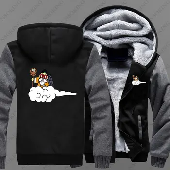 

2017 New Winter Anime Dragon Ball Z Kame Sennin Hoodie Master Roshi Cosplay Coat Jacket Men Warm Thick Zipper Sweatshirts