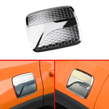 

CAR CHROME FUEL TANK CAP TANK PROTECTION COVER TRIM STICKERS FOR JEEP RENEGADE 2015 - 2019 ACCESSORIES