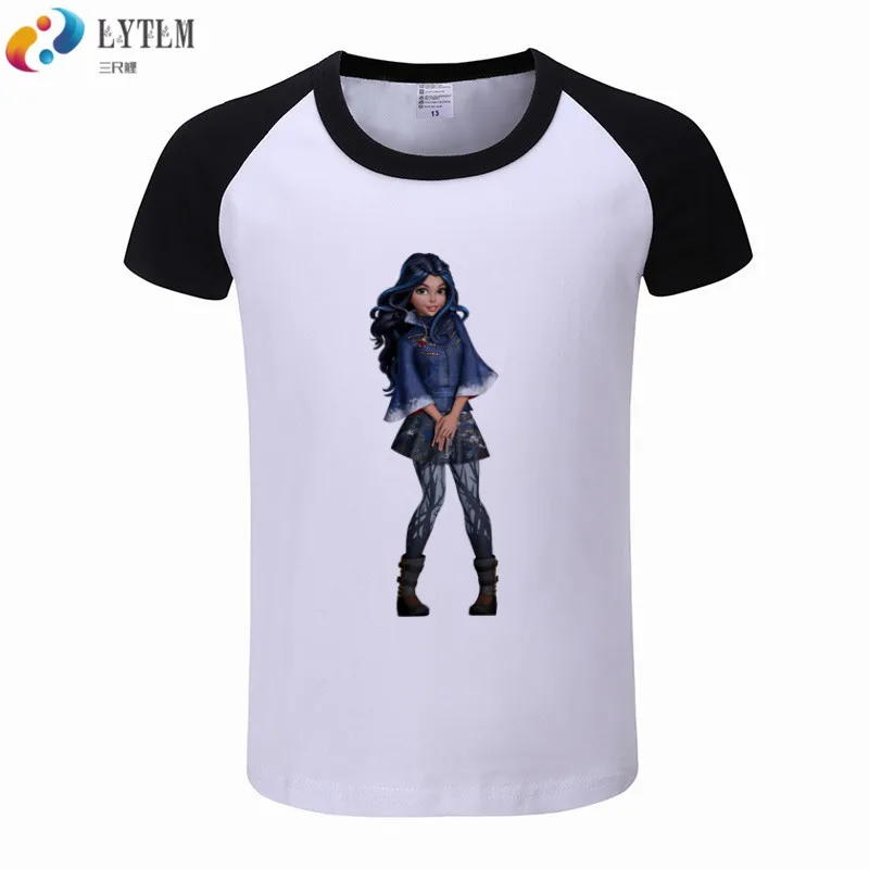 

LYTLM The Descendants Costume Girl Cartoon T Shirt for Girls Short Sleeves Roupa De Menina Tao T Shirt Girls Girls Tops Size 10