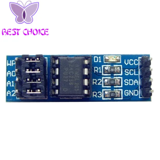 Модуль памяти EEPROM AT24C256 I2C IIC интерфейс чип 8P индикатор питания Натяжной резистор
