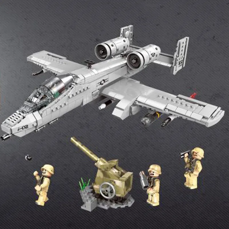 

XINGBAO 06022 961PCS Military Series The A10 Fighter Set Building Blocks Bricks Plane Model Toys New Kid Toys As Christmas Gifts