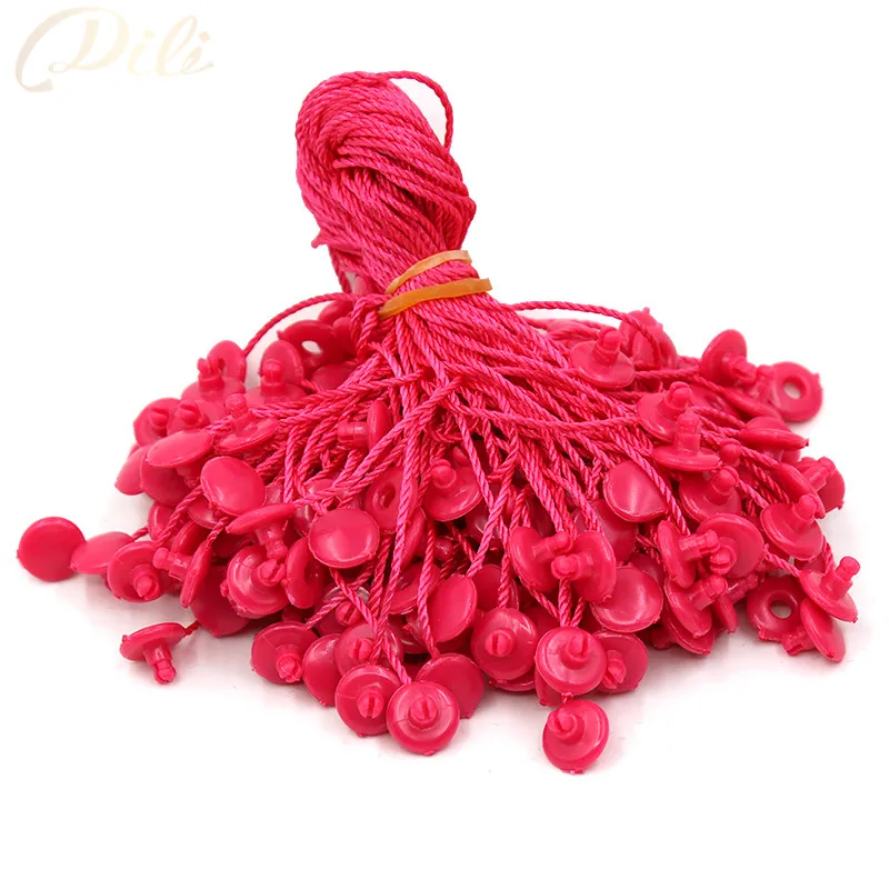 

100pcs/lot 7'' rose red hang tag string 18cm garment hang tag string cord