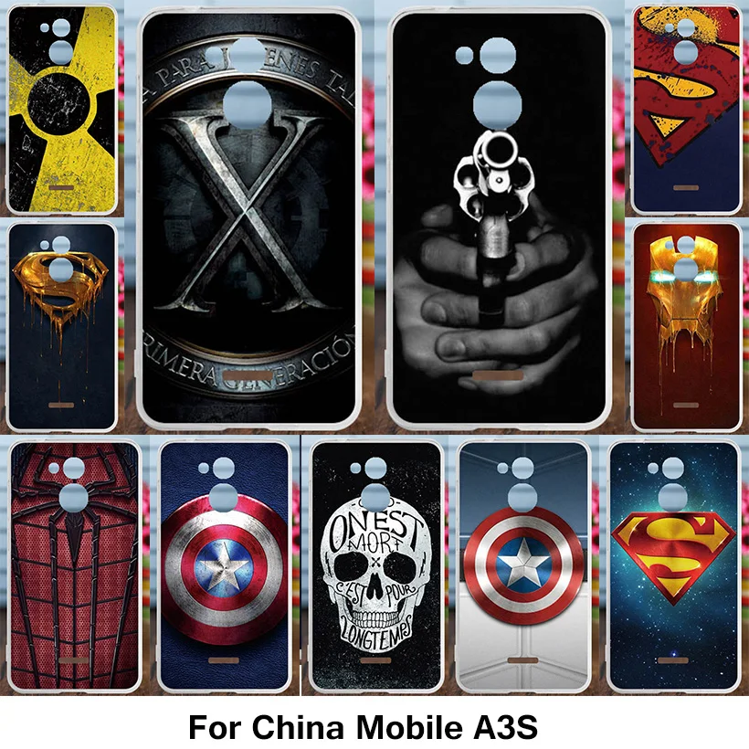 Ojeleye Soft Case For China Mobile A3S Case Silicon Cool DIY Patterned Anti-knock Cover For Chinamobile A3S M653 CMCC A3s Cover