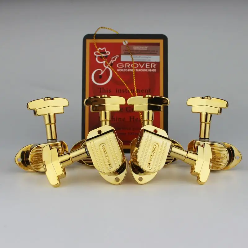 

Gold Genuine Grover 150G Imperial 3x3 Guitar Tuners Electric Guitar Machine Heads Tuners