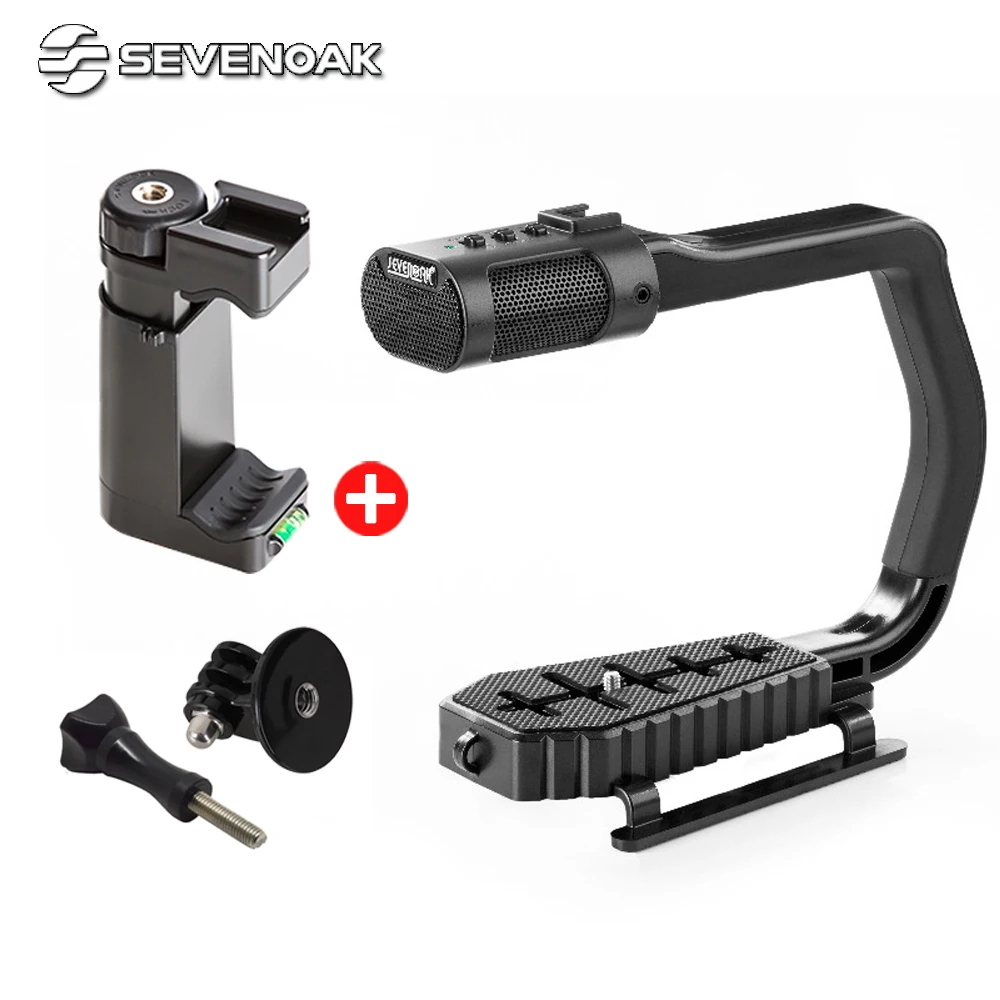 Sevenoak Micrig Camera Stabilizer Video Cage Handle Grip Built in