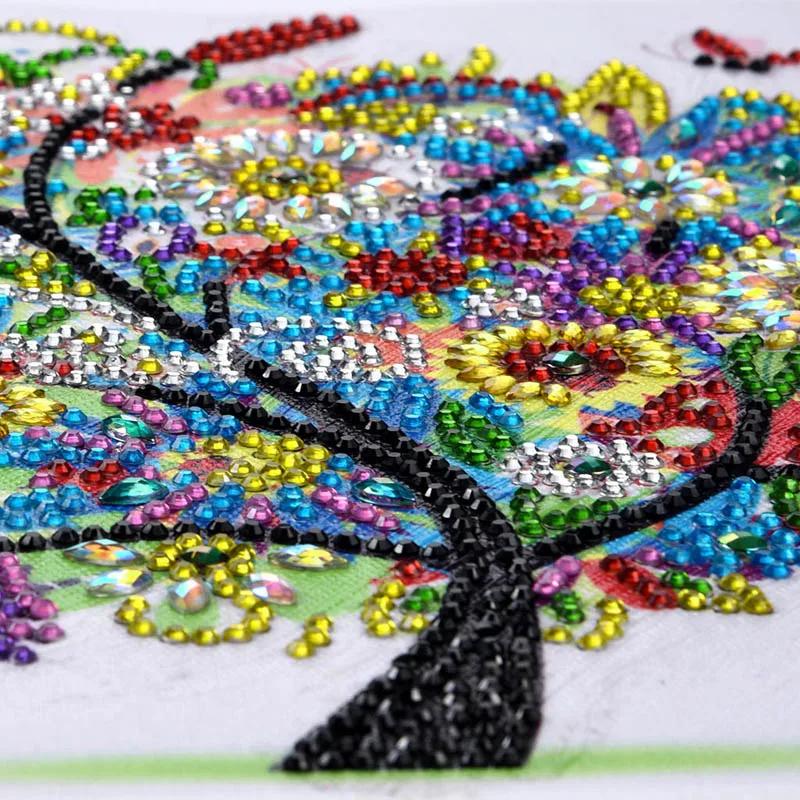 

5D DIY Diamond Painting Green Tree Pattern Special Shape Diamond Rhinestone Painting Dropshipping FAS