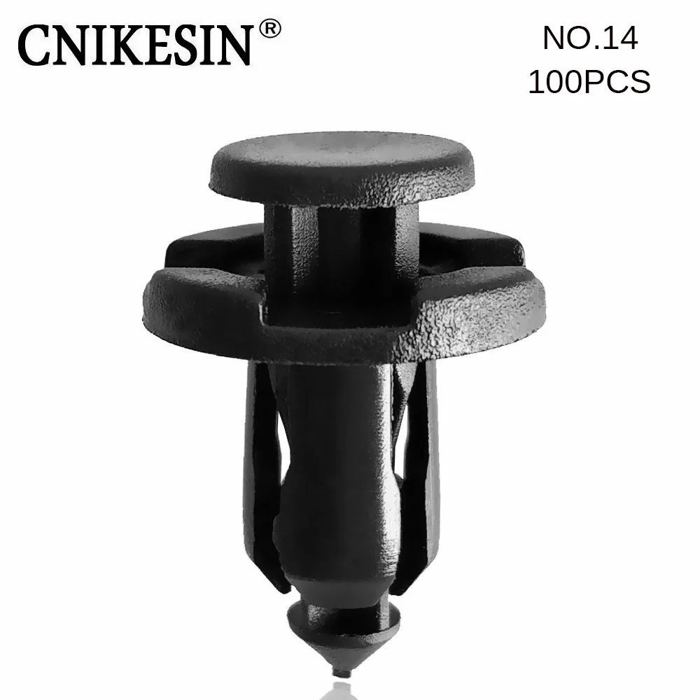 CNIKESIN #14 100 шт 10 мм авто пластиковые Заклепки Крепеж зажим для BMW Subaru XV