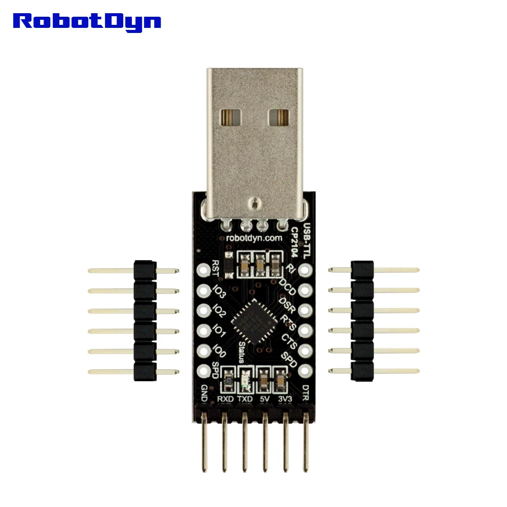 CP2104 USB-TTL UART серийный адаптер-микроконтроллер, 5 В/3,3 В, USB-A
