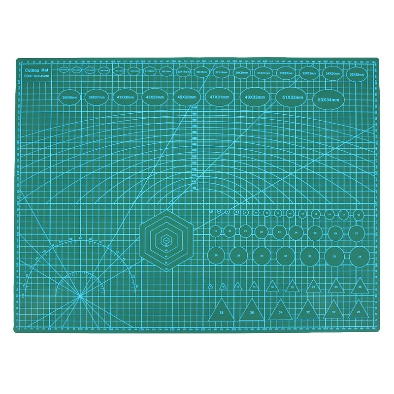 

A2 Pvc Double Printed Self Healing Cutting Mat Craft Quilting Scrapbooking Board 60 x 45Cm Patchwork Fabric Paper Craft Tools