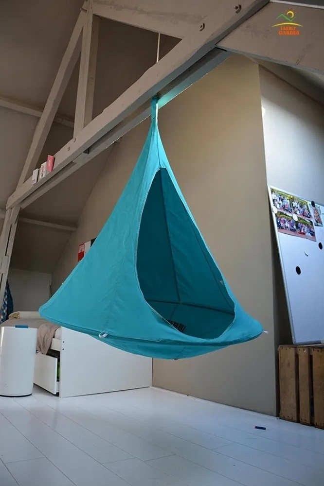 UFO Shape Hanging Swing Chair - Teepee Tree Hammock Tent for Kids & Adults, Indoor/Outdoor Patio Furniture image 5