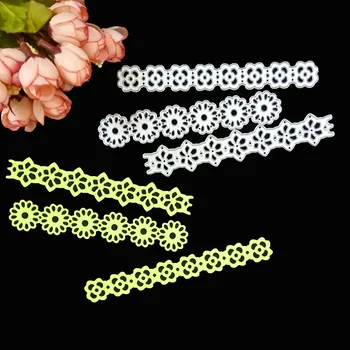 

Floral Borderlines Metal Cutting Dies Stencils for DIY Scrapbooking/photo album Decorative Embossing DIY Paper Cards