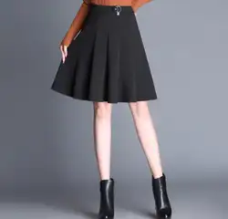 2018 для женщин Весна и осень Новый тонкий профессиональная юбка высокая талия большой Размеры Мода слово юбка