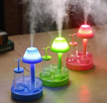 

50pcs/lot Air humidifier LED Night Light Mini Portable Aromatherapy Ultrasonic usb humidifier Aroma Diffuser quiet mist maker