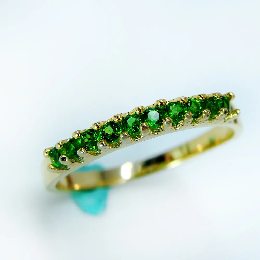 russian emerald ring silver 925 stering 3