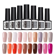 LEMOOC 8 мл Лак для ногтей УФ Гель-лак цвет Полупостоянный Гель-лак для маникюра верхнее покрытие блеск гибридный УФ-гель для дизайна ногтей