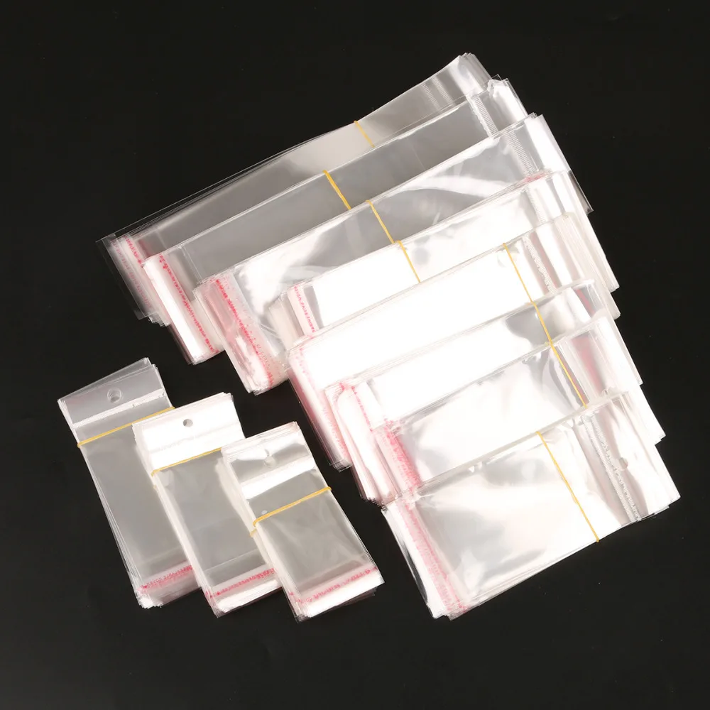 Размер 8x15,5 см/8x20 см/7x24 см прозрачный пластиковый пакет OPP самоклеющиеся полиэтиленовые целлофановые пакеты конфетная посылка