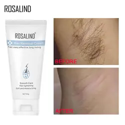 ROSALIND крем для удаления волос подмышек рук ног средства ухода за кожей безболезненно эффективный depiladora лица для удаления волос осветления