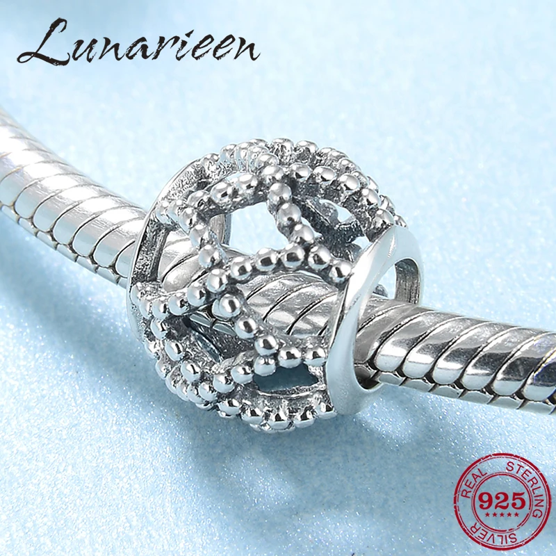 

Authentic 925 Sterling Silver Hollow charming Round shape shape fine beads Fit Original Pandora Charm Bracelet Jewelry making