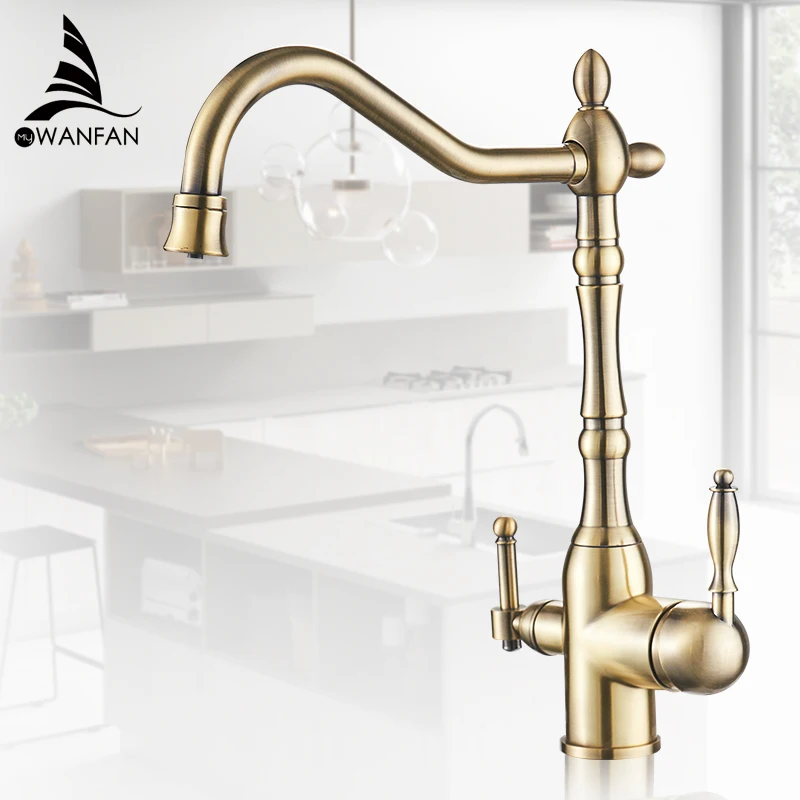  Kitchen Purify Faucets Gold Mixer Tap Cold and hot 360 Rotation with Water Purification Features Ki - 32992532080