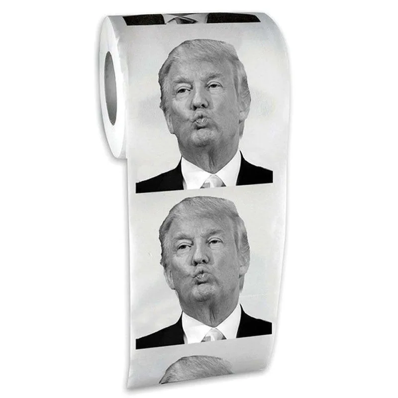 

250 Sheets Donald Trump Toilet Paper Soft Print Toilet Roll Tissue Perfect Trump Gag Gift