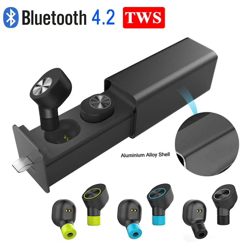 TWS Bluetooth 4.2 Headsets True Wireless Earphones Mini In