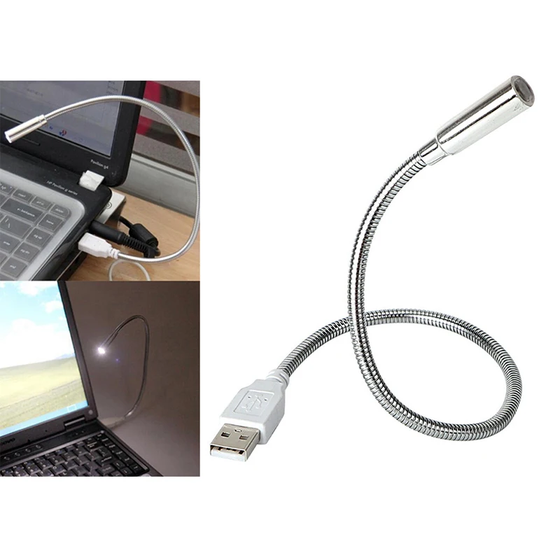 4x USB Desk Lamp Bright Flexible LED Light Laptop Portable Mini PC Computer USA 