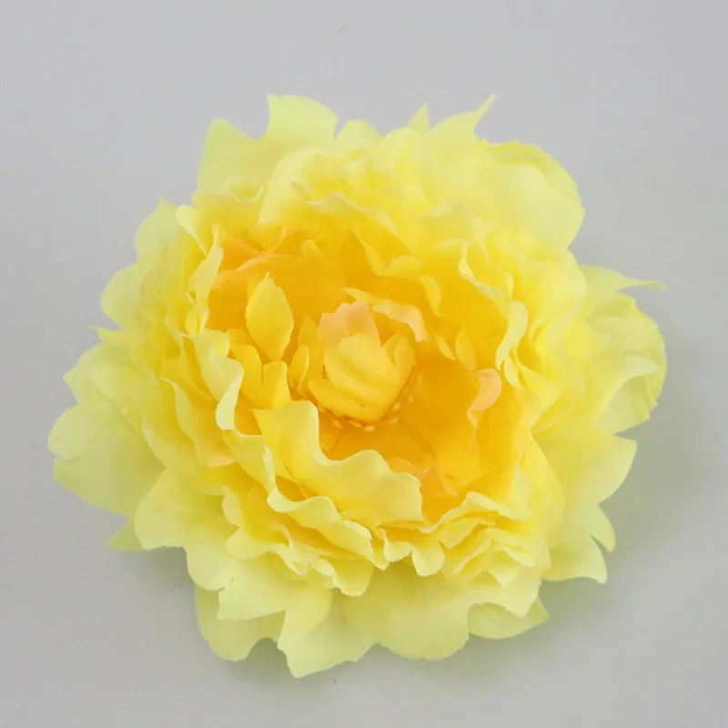 Flone 12cm Simulation Peony Flower Head Silk Flower DIY Headdress For Wedding Party Family Photography Props Decorative Art (6)