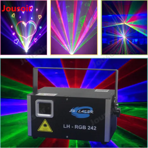 2 Вт Мини аналоговой модуляции RGB этапа лазерный проектор освещения rgb свет для