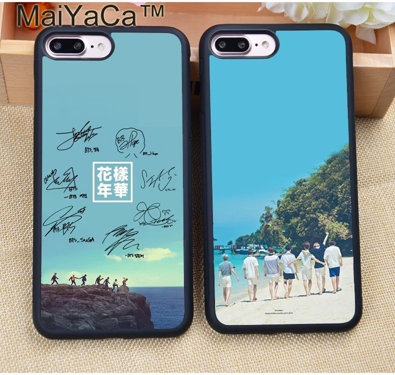 

Bangtan Boys BTS KPOP Printed Soft Rubber Skin Cell Phone Cases For iPhone 6 6S Plus 7 7 Plus 5 5S 5C SE 4S Back Cover Shell