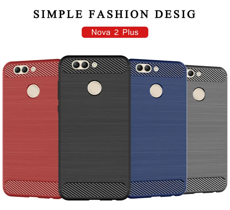 

for Huawei nova 2 Plus BAC-AL00 Silicone Armor Bumper Shockproof Cover Phone Cases for Huawei nova 2 Plus BAC-AL00 Cases Fundas