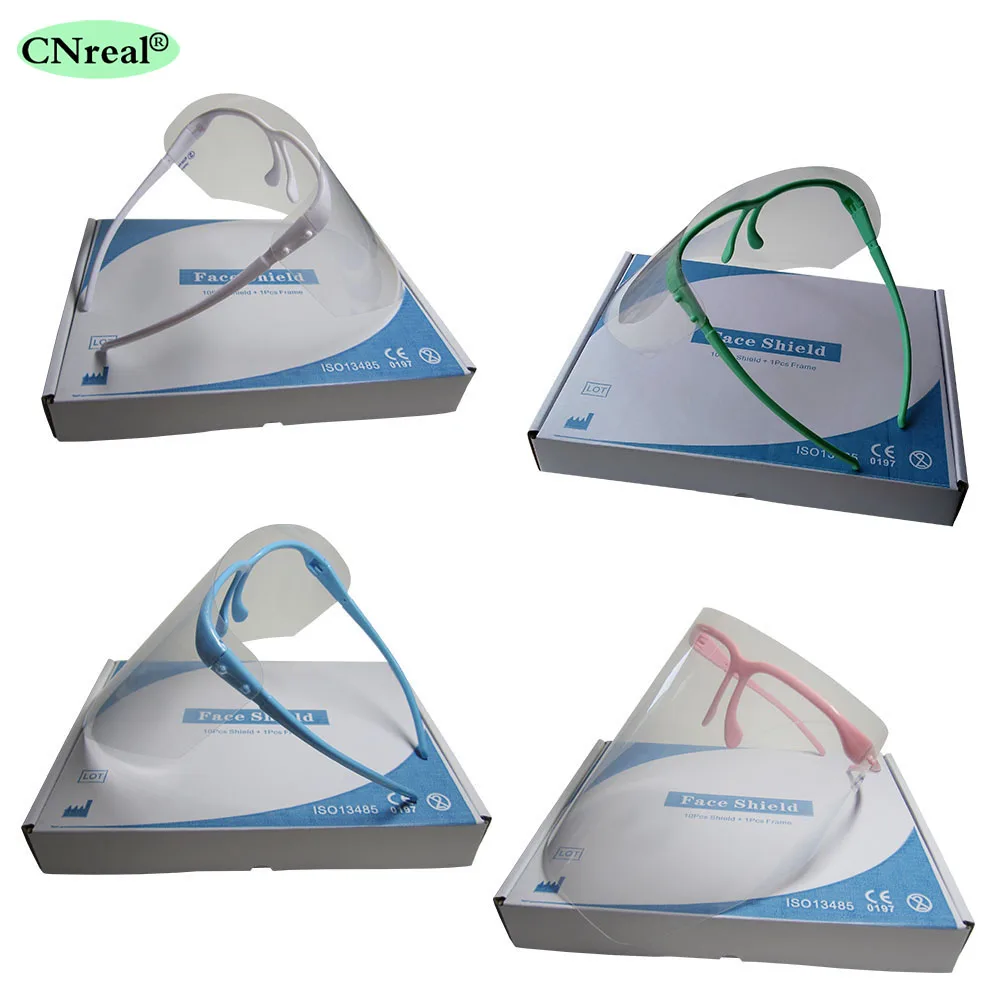 Buy 10 Visors & 1 Frame Dental Detachable Face Shield