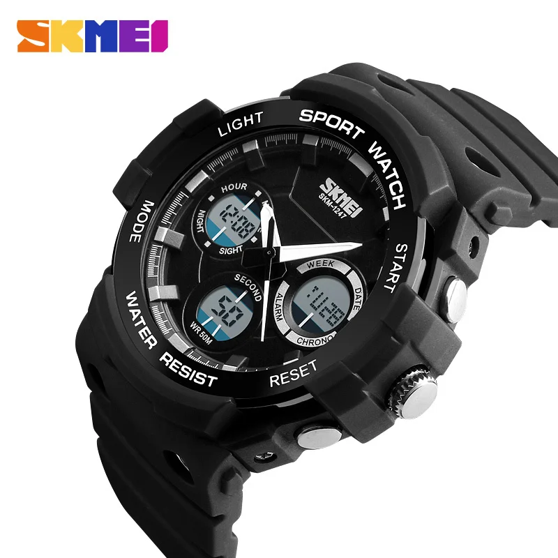 

SKMEI Sport Men Watch Multiple Time Zone Outdoor Dual Time Watches Chronograph Waterproof Digital Wristwatches Alarm Clock