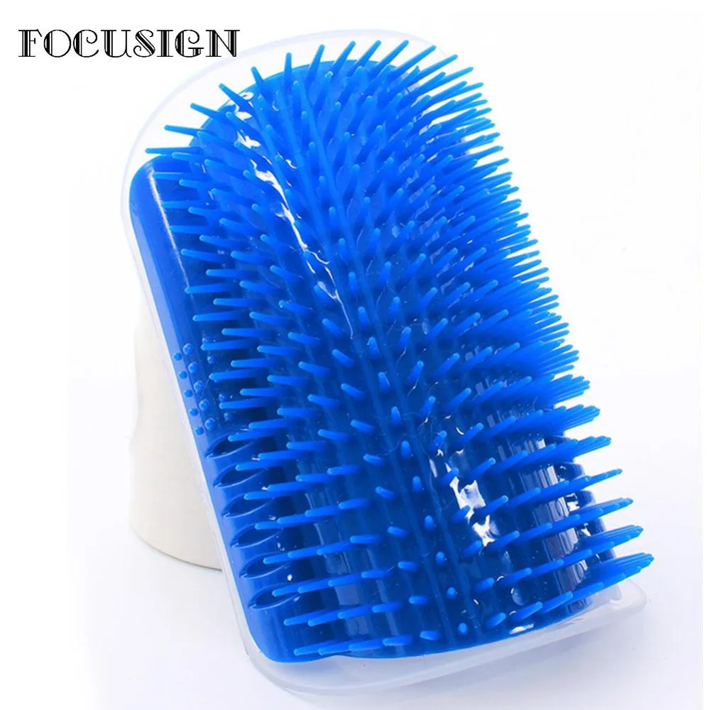 

FOCUSIGN pet groomer products Brush Massage Device pet Self Groomer Comb Brush With Catnip dog Pet Grooming Comb Toy Supplies