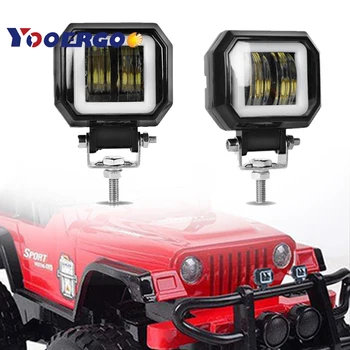 

YOOERGOO 20W led bar Work Light DRL beam offroad 20W 1800LM 12V 24V for jeep niva 4x4 atv SUV motorcycles Truck