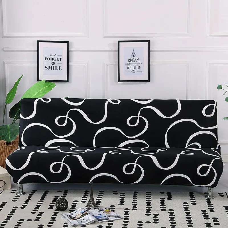 

Folding All-inclusive Sofa Bed Cover Tight Wrap Sofa Towel Rekbare Kaft Couch Cover Without Armrest Housse De Canap Cubre Sofa