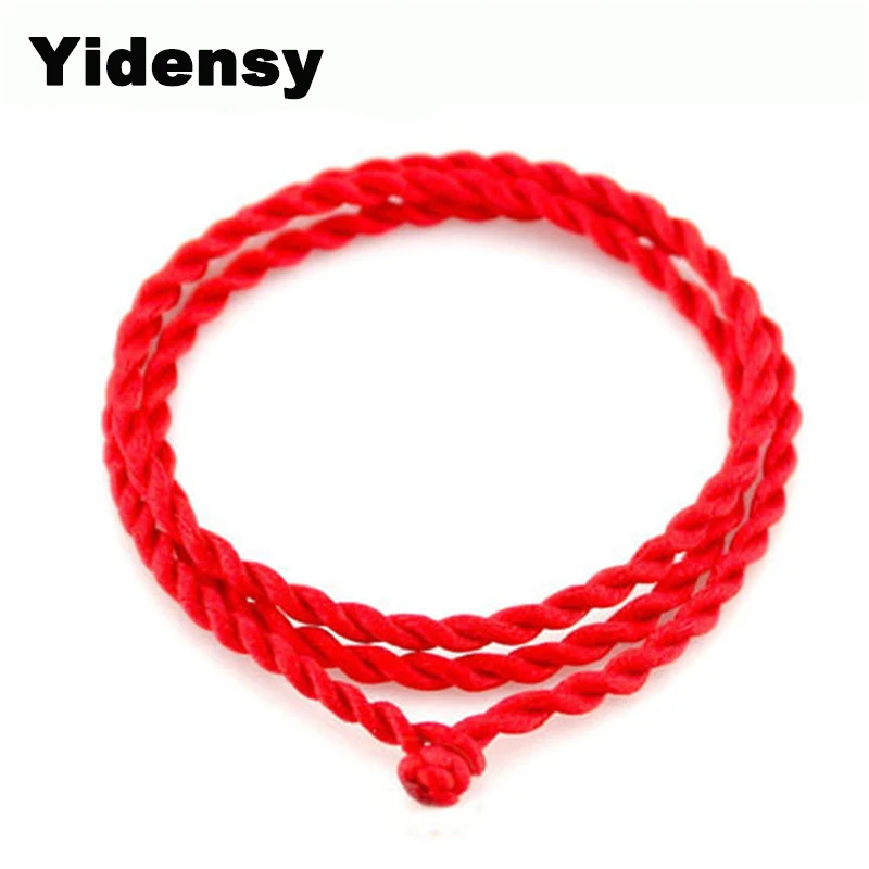 Yidensy 5 шт./лот Модные Простые красные черные веревочные браслеты с длинной