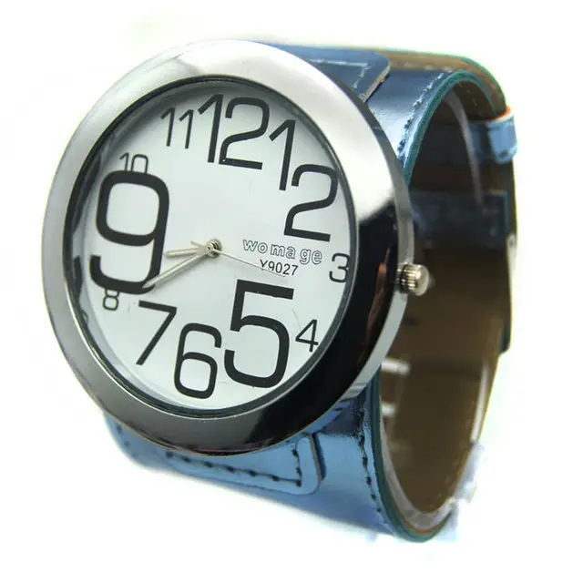 top quality womage brand fashion big watch 8 colors leather strap military big r top quality womage brand fashion big watch 8 colors leather strap military big r