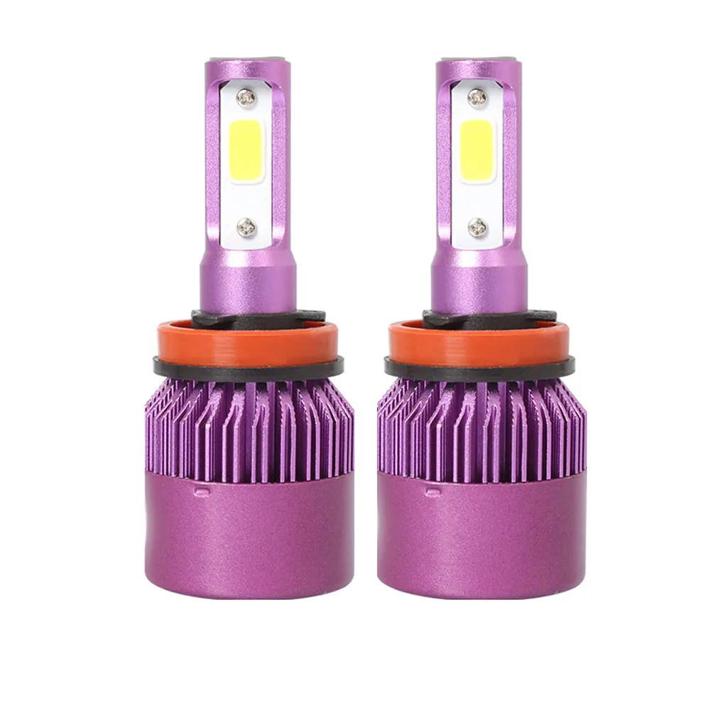 

Car LED Headlight 110W H11 COB LED 16000LM Auto Car Headlights Kit Driving Bulbs Lamps 6000K light intensity 3500CD 3250LUX