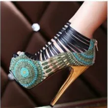 2017 New Fashion Women Pumps Sexy Round Toe Thin High Heels Shoes Woman Autumn Winter Zipper Flock Pumps Plus Size 0221W