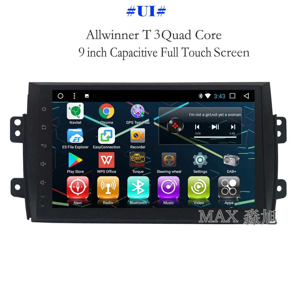 Discount MAX GPS Navigation System Android 8.1.0 Car DVD For Suzuki SX4 2006 -2013 Car Radio RDS Bluetooth Call 4G WiFi SWC Free Map 1