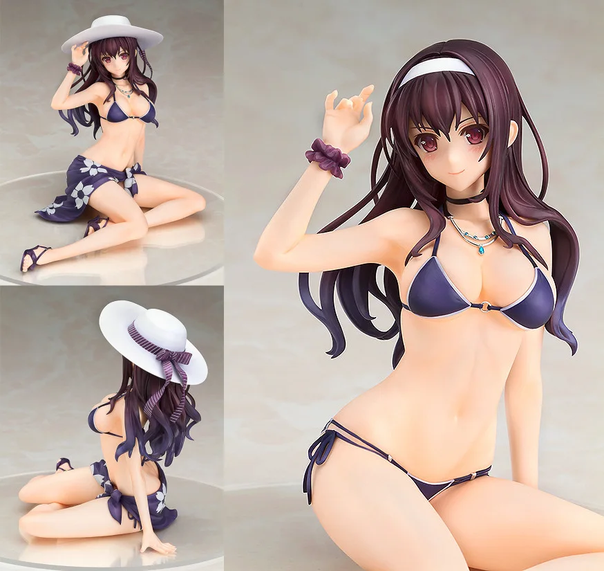 Японское аниме Сексуальная saenai heroine no action figure sodate-kata Kasumigaoka Utaha купальник Рисунок 15 см игрушки в бикини игрушка для девочек