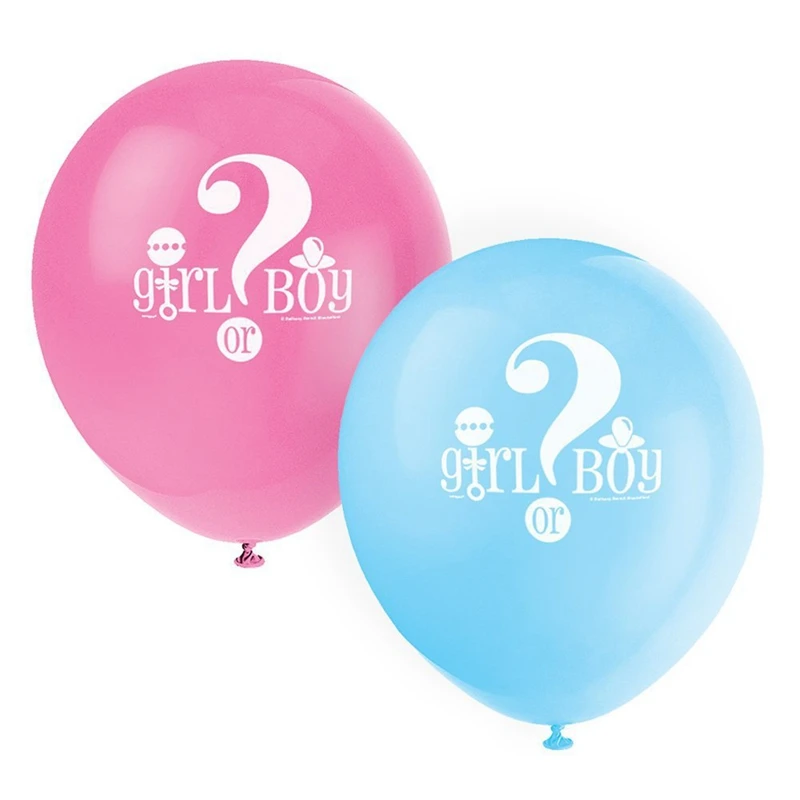 

10pcs Gender Reveal Balloon Birthday Party Baby Shower Girls or Boy Balloon Party Decoration Birthday Balloon Cute